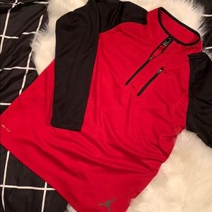 Boys Red and Black Jordan Dri-Fit Sweater